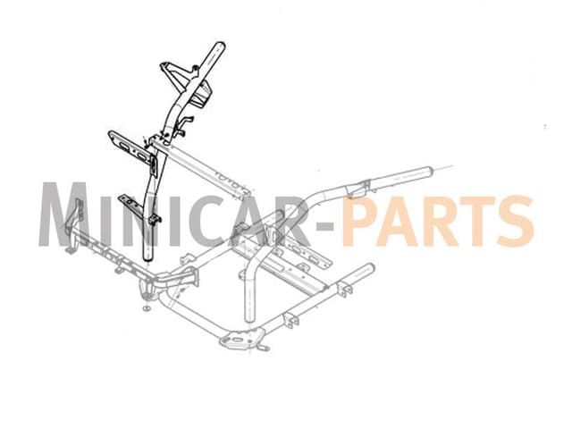 Rura ramy pomocniczej prawa przednia Ligier JS50 / JS50L Ph1